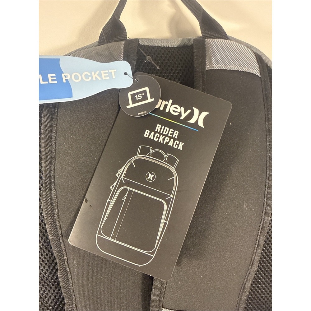Hurley Lightweight & Durable Everyday Rider Backpack Gray MRSP: $65.00 - Picture 4 of 5